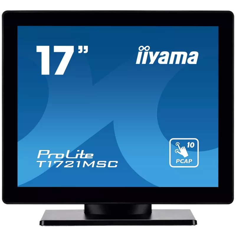 iiyama ProLite T1721MSC-B2 kompiuterio monitorius 43,2 cm (17 colių) 1280 x 1024 pikselių SXGA LED jutiklinis ekranas stalviršinis juodas