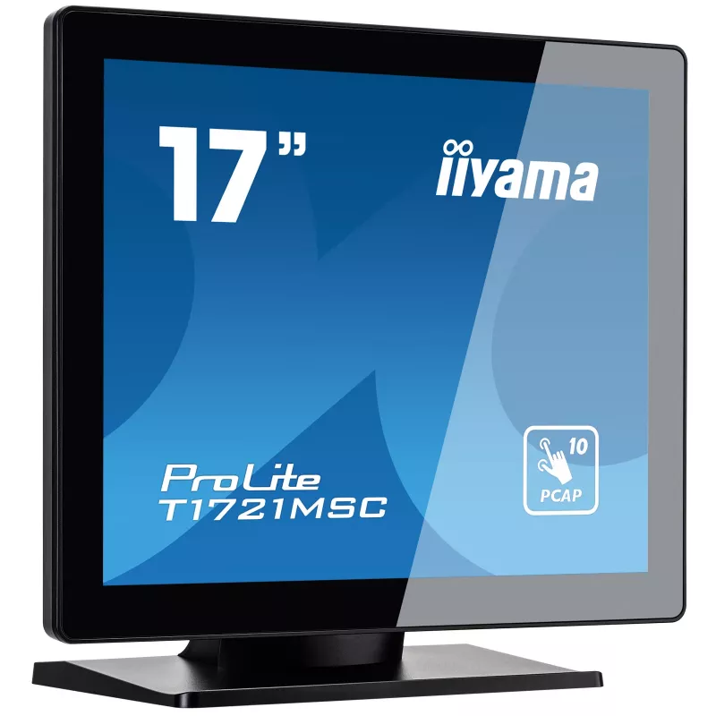iiyama ProLite T1721MSC-B2 kompiuterio monitorius 43,2 cm (17 colių) 1280 x 1024 pikselių SXGA LED jutiklinis ekranas stalviršinis juodas