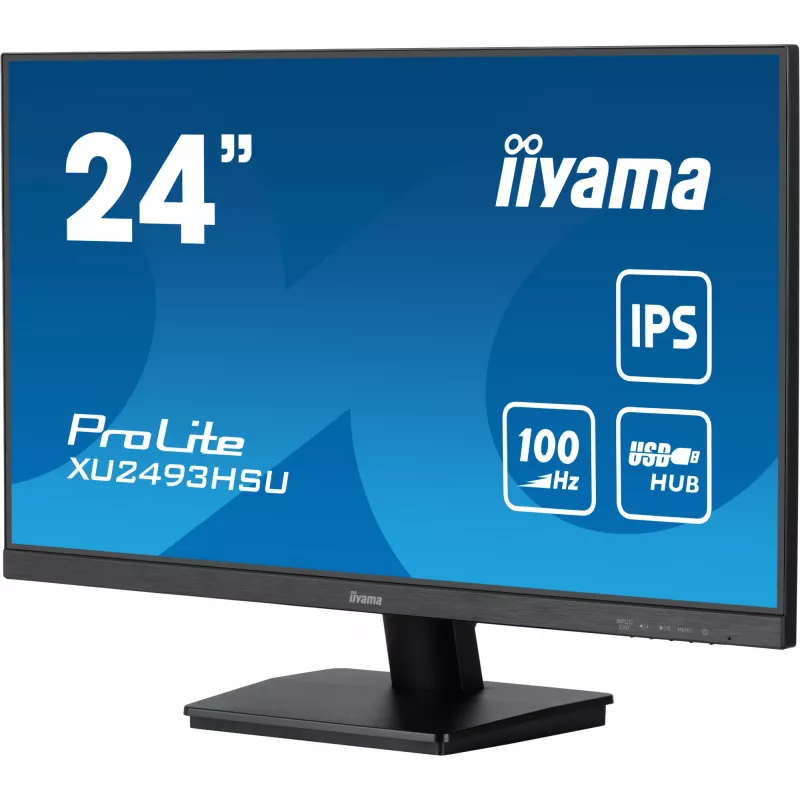 iiyama ProLite XU2493HSU-B7 kompiuterio monitorius 60,5 cm (23,8 colio) 1920 x 1080 pikselių Full HD LED juodas