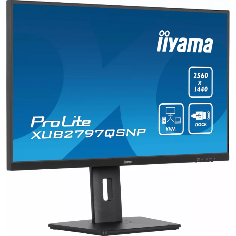 iiyama ProLite XUB2797QSNP-B1 kompiuterio monitorius 68,6 cm (27 colių) 2560 x 1440 pikselių Quad HD LED juodas