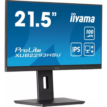 iiyama ProLite XUB2293HSU-B7 kompiuterio monitorius 54,6 cm (21,5 colio) 1920 x 1080 pikselių Full HD LED juodas