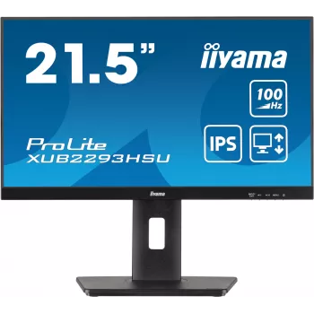 iiyama ProLite XUB2293HSU-B7 kompiuterio monitorius 54,6 cm (21,5 colio) 1920 x 1080 pikselių Full HD LED juodas
