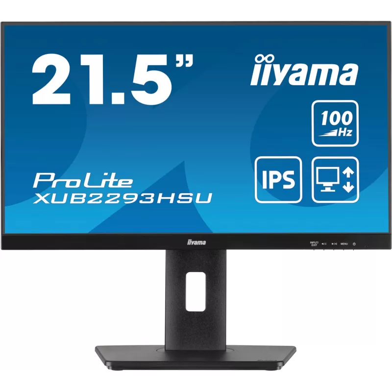 iiyama ProLite XUB2293HSU-B7 kompiuterio monitorius 54,6 cm (21,5 colio) 1920 x 1080 pikselių Full HD LED juodas