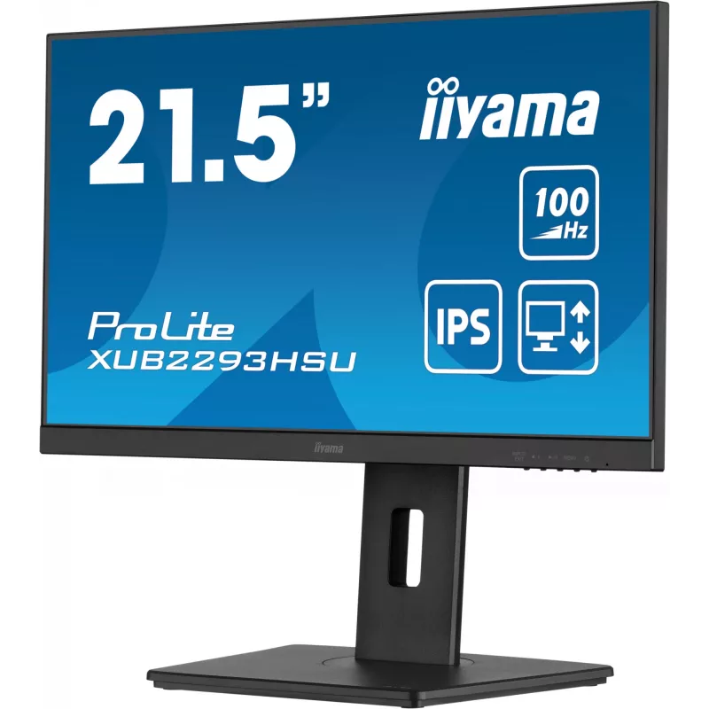 iiyama ProLite XUB2293HSU-B7 kompiuterio monitorius 54,6 cm (21,5 colio) 1920 x 1080 pikselių Full HD LED juodas