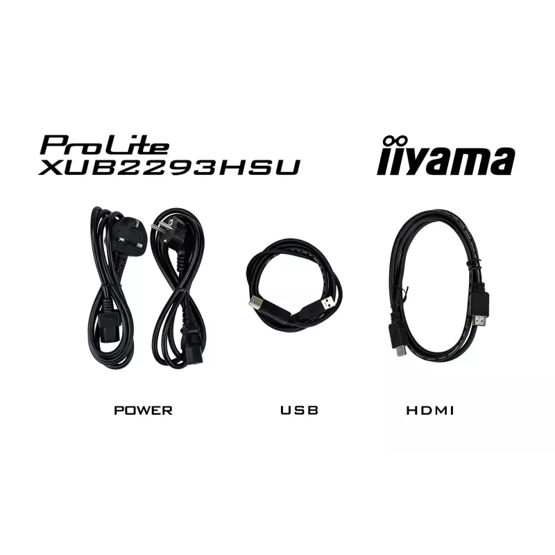 iiyama ProLite XUB2293HSU-B7 kompiuterio monitorius 54,6 cm (21,5 colio) 1920 x 1080 pikselių Full HD LED juodas