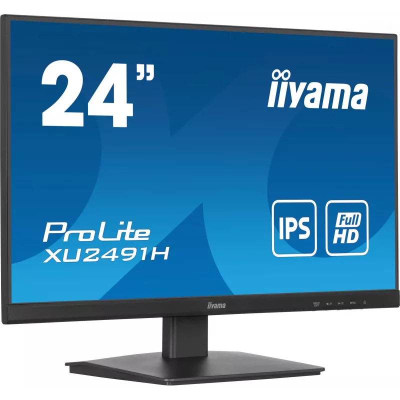 iiyama ProLite XU2491H-B1 kompiuterio monitorius 60,5 cm (23,8 colio) 1920 x 1080 pikselių Full HD LED juodas