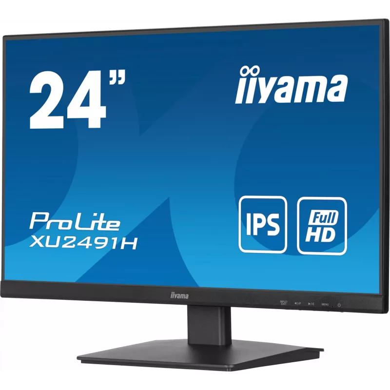 iiyama ProLite XU2491H-B1 kompiuterio monitorius 60,5 cm (23,8 colio) 1920 x 1080 pikselių Full HD LED juodas