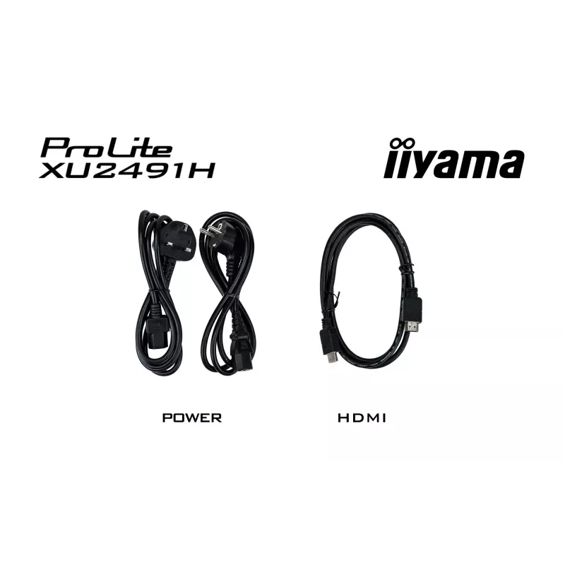 iiyama ProLite XU2491H-B1 kompiuterio monitorius 60,5 cm (23,8 colio) 1920 x 1080 pikselių Full HD LED juodas