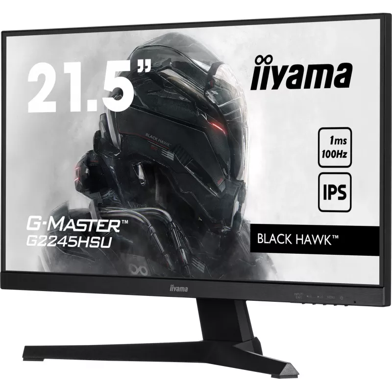 iiyama G-MASTER G2245HSU-B2 kompiuterio monitorius 54,6 cm (21,5 colio) 1920 x 1080 pikselių Full HD LED juodas