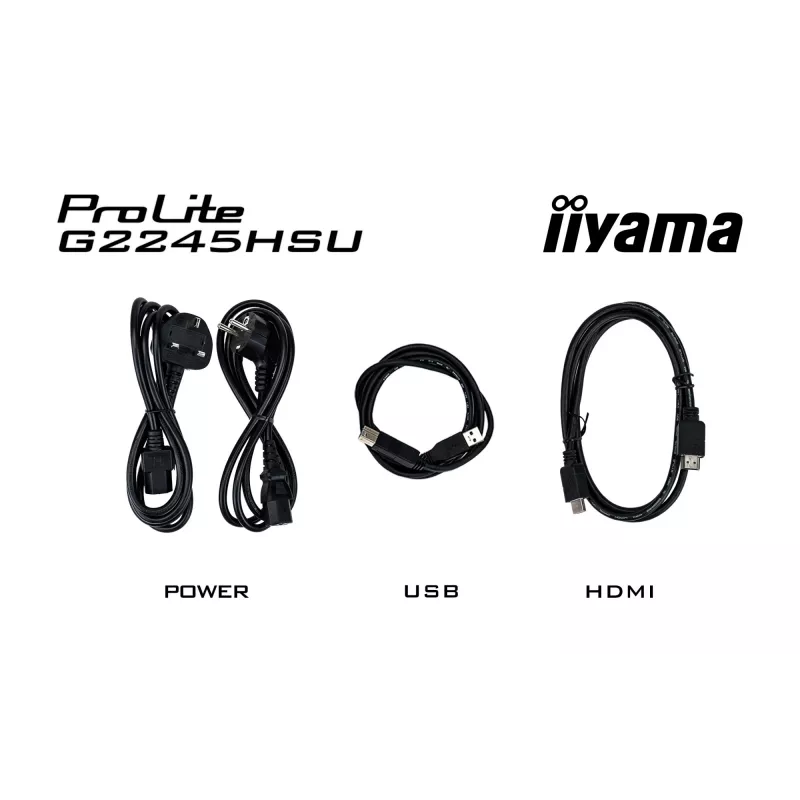 iiyama G-MASTER G2245HSU-B2 kompiuterio monitorius 54,6 cm (21,5 colio) 1920 x 1080 pikselių Full HD LED juodas