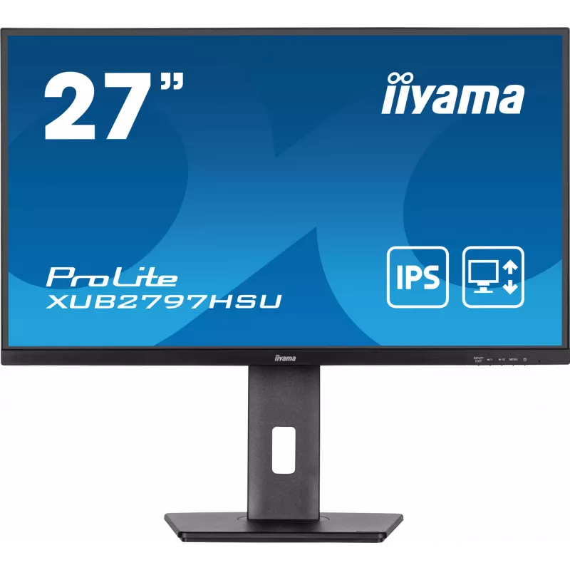 iiyama ProLite XUB2797HSU-B2 kompiuterio monitorius 68.6 cm (27 col.) 1920 x 1080 pikselių Full HD LED juodas