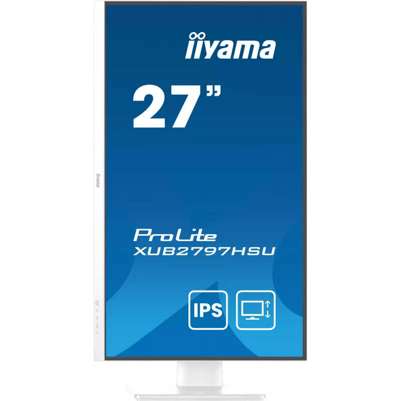 iiyama ProLite XUB2797HSU-W2 kompiuterio monitorius 68,6 cm (27 col.) 1920 x 1080 pikselių Full HD LED Baltas