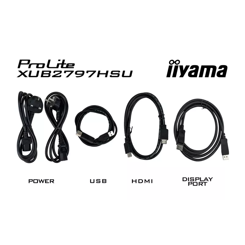 iiyama ProLite XUB2797HSU-W2 kompiuterio monitorius 68,6 cm (27 col.) 1920 x 1080 pikselių Full HD LED Baltas