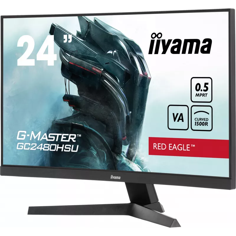 iiyama G-MASTER GC2480HSU-B1 kompiuterio monitorius 59,9 cm (23,6 colio) 1920 x 1080 pikselių Full HD LED juodas