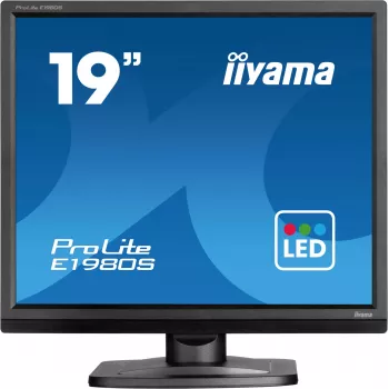 iiyama ProLite E1980S-B1 kompiuterio monitorius 48,3 cm (19 colių) 1280 x 1024 pikseliai VGA LED juodas