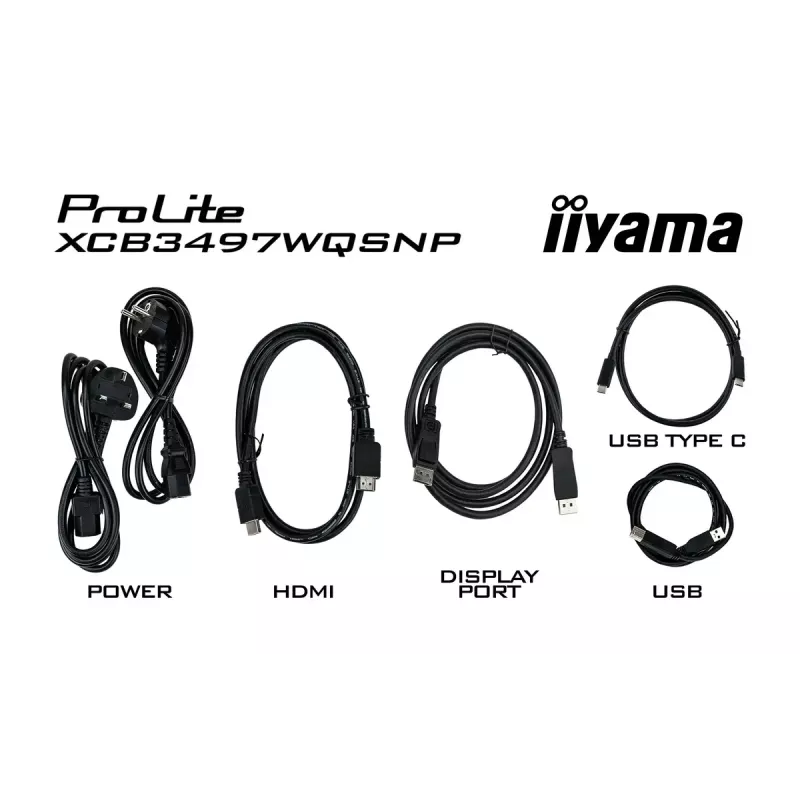 iiyama ProLite XCB3497WQSNP-B1 kompiuterio monitorius 86,4 cm (34 colių) 3440 x 1440 pikselių „UltraWide Quad HD“ LED juodas
