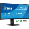 iiyama ProLite XCB3497WQSNP-B1 kompiuterio monitorius 86,4 cm (34 colių) 3440 x 1440 pikselių „UltraWide Quad HD“ LED juodas