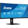 iiyama ProLite XCB3497WQSNP-B1 kompiuterio monitorius 86,4 cm (34 colių) 3440 x 1440 pikselių „UltraWide Quad HD“ LED juodas