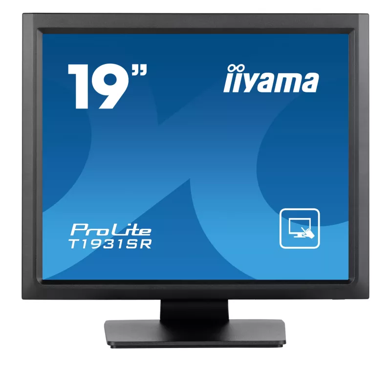 iiyama ProLite T1931SR-B1S kompiuterio monitorius 48,3 cm (19 colių) 1280 x 1024 pikselių SXGA LCD lietimui jautrus ekranas Juoda