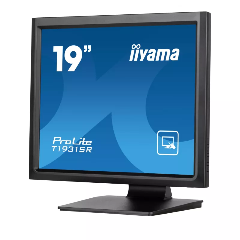 iiyama ProLite T1931SR-B1S kompiuterio monitorius 48,3 cm (19 colių) 1280 x 1024 pikselių SXGA LCD lietimui jautrus ekranas Juoda