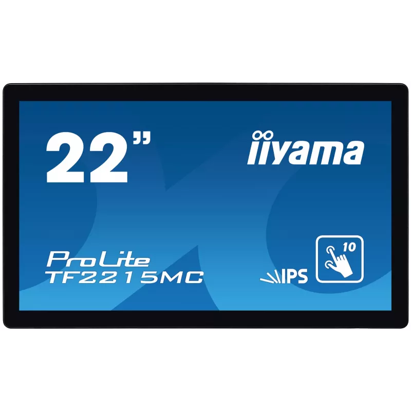iiyama ProLite TF2215MC-B2 kompiuterio monitorius 54,6 cm (21,5 colio) 1920 x 1080 pikselių Full HD LED jutiklinis ekranas Multi-user Juoda