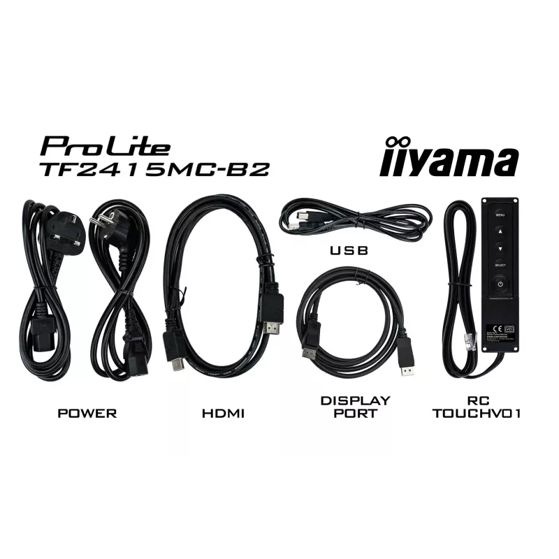 iiyama ProLite TF2215MC-B2 kompiuterio monitorius 54,6 cm (21,5 colio) 1920 x 1080 pikselių Full HD LED jutiklinis ekranas Multi-user Juoda