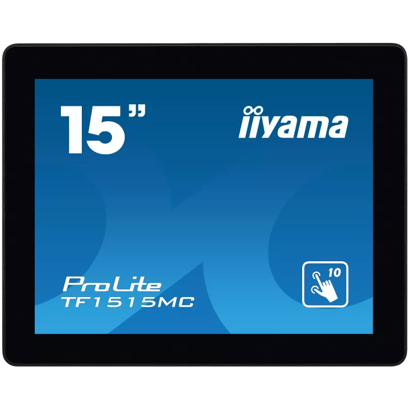 iiyama TF1515MC-B2 kompiuterio monitorius 38,1 cm (15 colių) 1024 x 768 pikselių XGA LED jutiklinis ekranas juodas