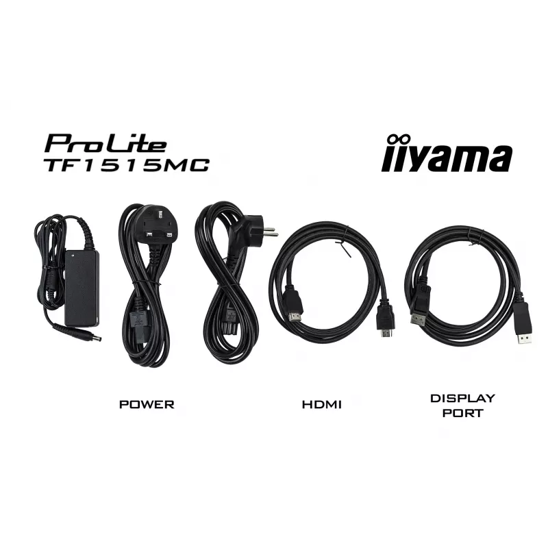 iiyama TF1515MC-B2 kompiuterio monitorius 38,1 cm (15 colių) 1024 x 768 pikselių XGA LED jutiklinis ekranas juodas