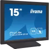IIYAMA T1531SR-B1S kompiuterio monitorius 38,1 cm (15 colių) 1024 x 768 pikselių XGA LCD jutiklinis ekranas Juoda
