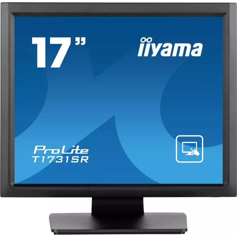 iiyama ProLite T1731SR-B1S kompiuterio monitorius 43,2 cm (17 colių) 1280 x 1024 pikseliai SXGA LCD liečiamasis ekranas Juoda