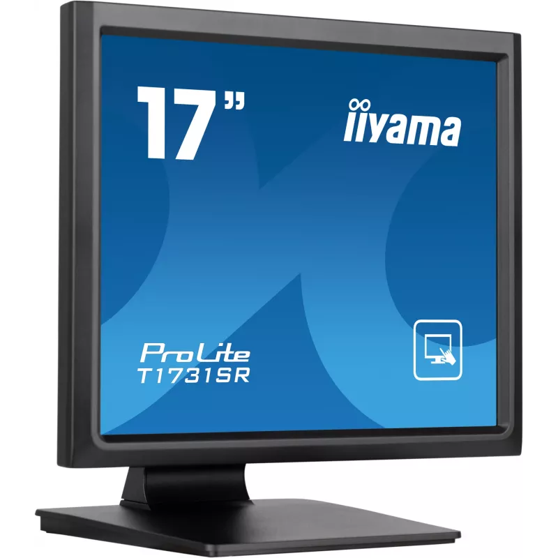 iiyama ProLite T1731SR-B1S kompiuterio monitorius 43,2 cm (17 colių) 1280 x 1024 pikseliai SXGA LCD liečiamasis ekranas Juoda