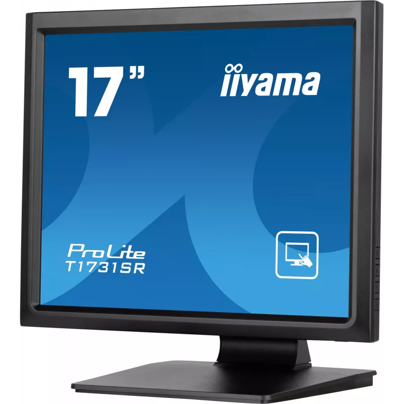 iiyama ProLite T1731SR-B1S kompiuterio monitorius 43,2 cm (17 colių) 1280 x 1024 pikseliai SXGA LCD liečiamasis ekranas Juoda