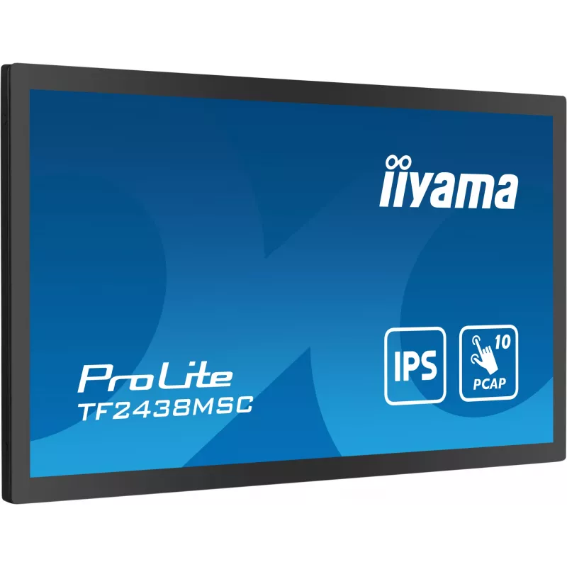 iiyama TF2438MSC-B1 kompiuterio monitorius 60,5 cm (23,8 col.) 1920 x 1080 pikselių Full HD LED jutiklinis ekranas Juoda
