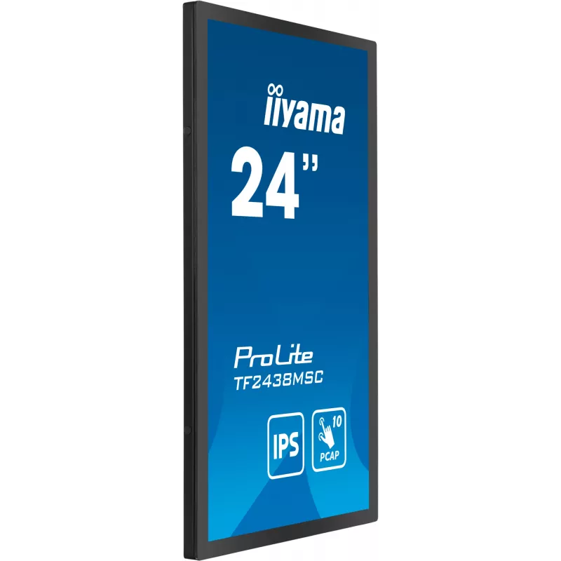 iiyama TF2438MSC-B1 kompiuterio monitorius 60,5 cm (23,8 col.) 1920 x 1080 pikselių Full HD LED jutiklinis ekranas Juoda