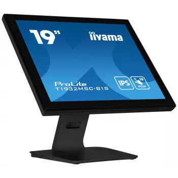 iiyama ProLite T1932MSC-B1S kompiuterio monitorius 48,3 cm (19 colių) 1280 x 1024 pikseliai Full HD LED liečiamasis ekranas Stalviršis Juoda