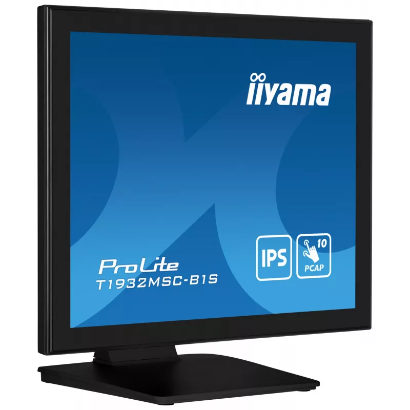 iiyama ProLite T1932MSC-B1S kompiuterio monitorius 48,3 cm (19 colių) 1280 x 1024 pikseliai Full HD LED liečiamasis ekranas Stalviršis Juoda