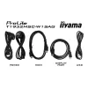 iiyama ProLite T1932MSC-W1SAG kompiuterio monitorius 48,3 cm (19 colių) 1280 x 1024 pikseliai Full HD LED jutiklinis ekranas stalinis baltas