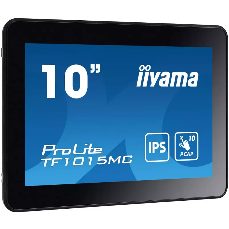 iiyama TF1015MC-B3 kompiuterio monitorius 25,6 cm (10,1 colio) 1280 x 800 pikselių HD LED liečiamuoju ekranu juodas