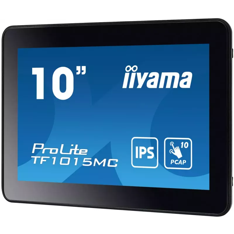 iiyama TF1015MC-B3 kompiuterio monitorius 25,6 cm (10,1 colio) 1280 x 800 pikselių HD LED liečiamuoju ekranu juodas