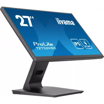 iiyama ProLite T2752MSC-B1AG kompiuterio monitorius 68,6 cm (27 colių) 1920 x 1080 pikselių Full HD LED jutiklinis ekranas Juodas
