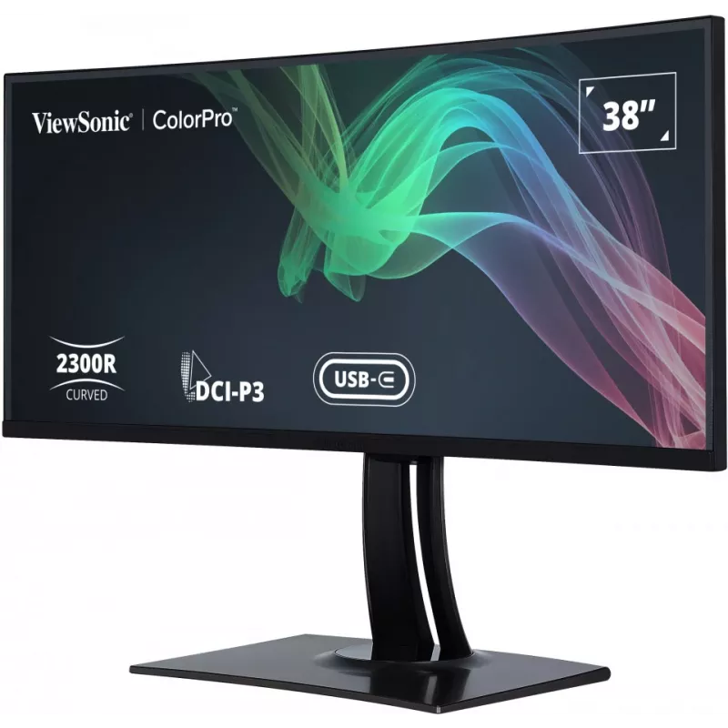 Viewsonic VP3881A kompiuterio monitorius 96,5 cm (38 colių) 3840 x 1600 pikselių Quad HD+ LED juodas