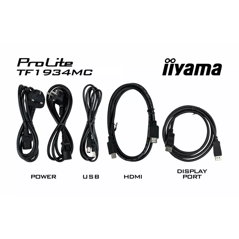 iiyama ProLite TF1934MC-B7X kompiuterio monitorius 48,3 cm (19 colių) 1280 x 1024 pikseliai SXGA LED liečiamasis ekranas Juodas