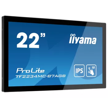 iiyama ProLite TF2234MC-B7AGB kompiuterio monitorius 54,6 cm (21,5 colio) 1920 x 1080 pikselių Full HD LED jutiklinis ekranas, skirtas keliems vartotojams, juodos spalvos