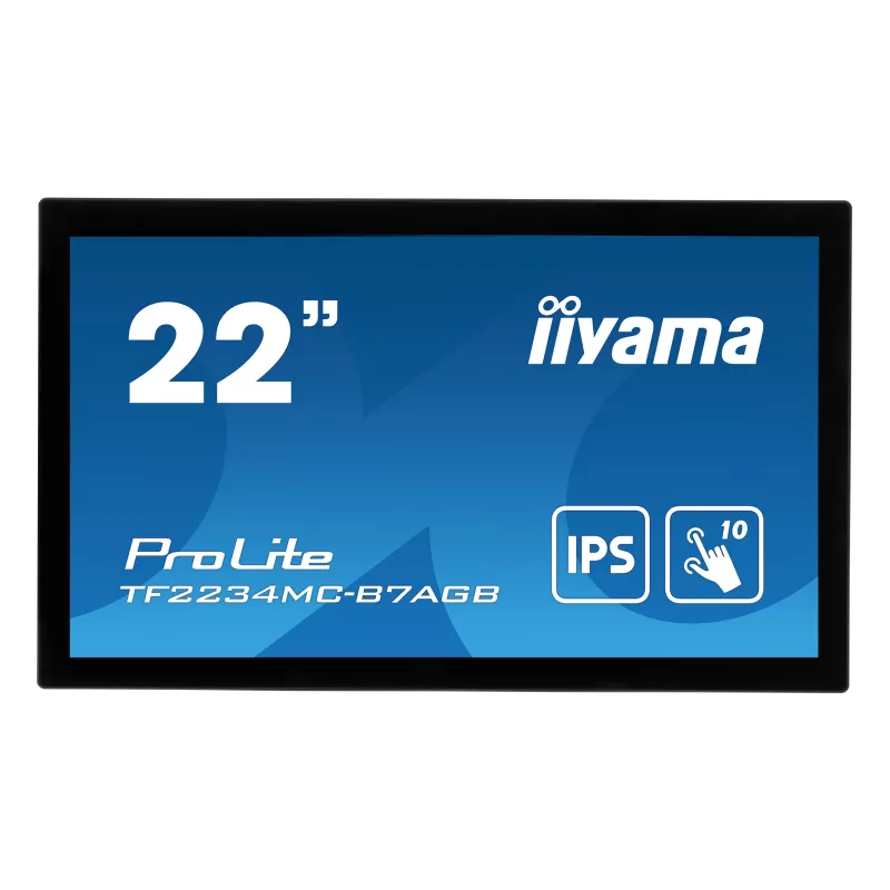 iiyama ProLite TF2234MC-B7AGB kompiuterio monitorius 54,6 cm (21,5 colio) 1920 x 1080 pikselių Full HD LED jutiklinis ekranas, skirtas keliems vartotojams, juodos spalvos