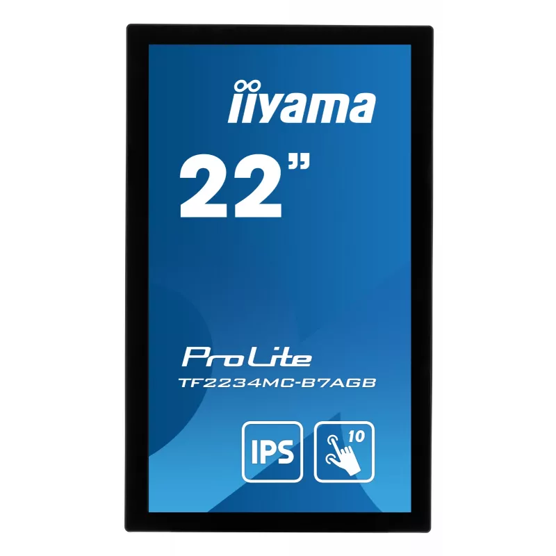 iiyama ProLite TF2234MC-B7AGB kompiuterio monitorius 54,6 cm (21,5 colio) 1920 x 1080 pikselių Full HD LED jutiklinis ekranas, skirtas keliems vartotojams, juodos spalvos