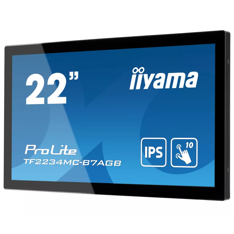 iiyama ProLite TF2234MC-B7AGB kompiuterio monitorius 54,6 cm (21,5 colio) 1920 x 1080 pikselių Full HD LED jutiklinis ekranas, skirtas keliems vartotojams, juodos spalvos
