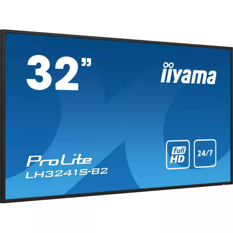 iiyama LH3241S-B2 Signage Display Kiosk dizainas 80 cm (31,5 colio) LED 350 cd/m² Full HD Juoda 24/7