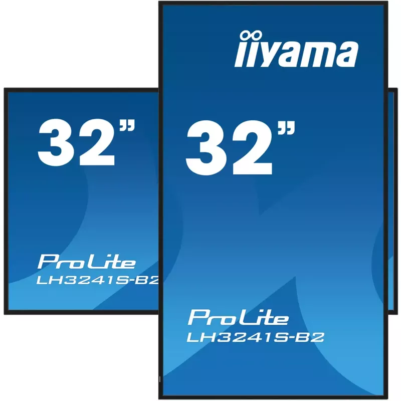 iiyama LH3241S-B2 Signage Display Kiosk dizainas 80 cm (31,5 colio) LED 350 cd/m² Full HD Juoda 24/7