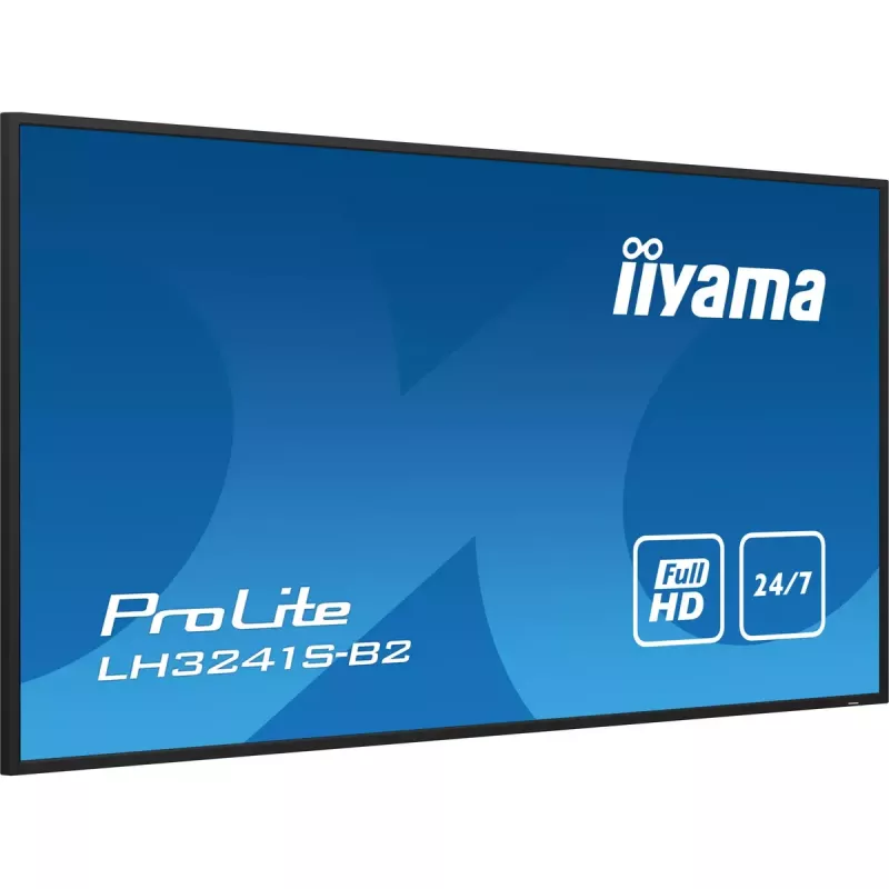 iiyama LH3241S-B2 Signage Display Kiosk dizainas 80 cm (31,5 colio) LED 350 cd/m² Full HD Juoda 24/7