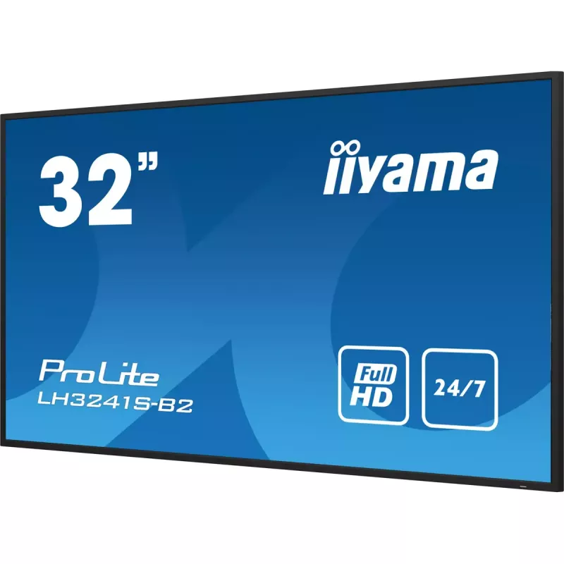 iiyama LH3241S-B2 Signage Display Kiosk dizainas 80 cm (31,5 colio) LED 350 cd/m² Full HD Juoda 24/7